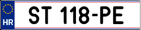 Truck License Plate
